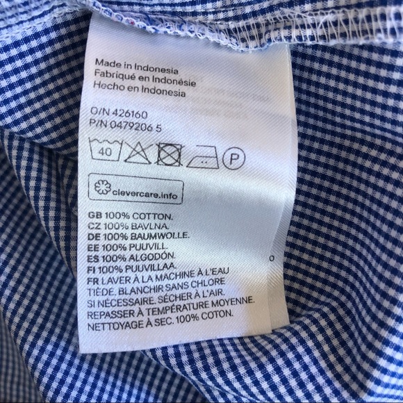 🌿 H&M 🌿 woman’s off the shoulder 3/4 split sleeve blouse size 8 - Picture 8 of 10